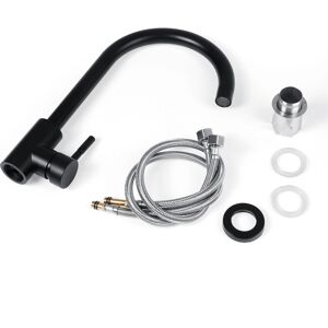 GreenZech Stainless Steel Kitchen Sink Faucet Mixed 360 Rotation Hot and Cold Water With 2 GreenZech Stainless Steel Kitchen Sink Faucet Mixed 360 Rotation Hot and Cold Water With 2