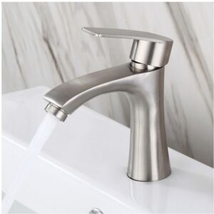 GreenZech Stainless Steel Bathroom Basin Faucet Single Cold Handle Sink Tap With Hoses Lea GreenZech Stainless Steel Bathroom Basin Faucet Single Cold Handle Sink Tap With Hoses Lea