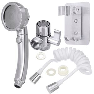 GreenZech Upgrade Third Gear Handheld Water Saving Shower Head Faucet Extend Set High Pres GreenZech Upgrade Third Gear Handheld Water Saving Shower Head Faucet Extend Set High Pres