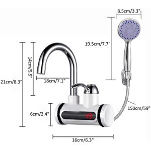 GreenZech (Side Water inlet) 3000W 360 Electric Faucet Tap Instant Hot Water Heater Home B GreenZech (Side Water inlet) 3000W 360 Electric Faucet Tap Instant Hot Water Heater Home B
