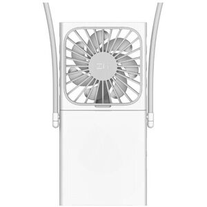 GreenZech (White) USB Hanging Neck Fan Folding Fan with Colorful Lights Three Gears Wind S GreenZech (White) USB Hanging Neck Fan Folding Fan with Colorful Lights Three Gears Wind S