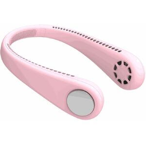 GreenZech (Pink) 2000MAH Bladeless Neck Hanging Sports Fan 4 Speed Adjustable USB Recharga GreenZech (Pink) 2000MAH Bladeless Neck Hanging Sports Fan 4 Speed Adjustable USB Recharga