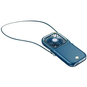 GreenZech (Blue) 3-in-1 Mini USB Fan Hanging Neck 3 Speed Adjustable Cooling Conditioning GreenZech (Blue) 3-in-1 Mini USB Fan Hanging Neck 3 Speed Adjustable Cooling Conditioning