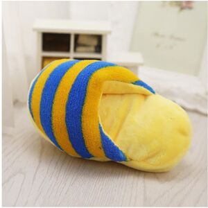 GreenZech (Yellow&Blue) Cute Dog Toys Sound Soft Plush Slippers Pet Puppy Chew Squeaker Sq GreenZech (Yellow&Blue) Cute Dog Toys Sound Soft Plush Slippers Pet Puppy Chew Squeaker Sq
