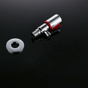 GreenZech (Red) Universal Copper Angle Valve Shower Diverter Hot Cold Water Adapter for Ba GreenZech (Red) Universal Copper Angle Valve Shower Diverter Hot Cold Water Adapter for Ba