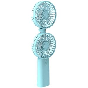 GreenZech (Blue, 3000 mA) Foldable Portable Dual-head Hand-held Fan Third Adjustable Seven GreenZech (Blue, 3000 mA) Foldable Portable Dual-head Hand-held Fan Third Adjustable Seven