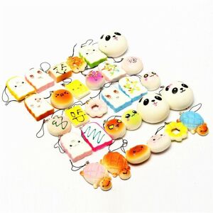 GreenZech 10Pcs Exquisite Squishy Random Charm Soft Panda/Bread/Cake/Buns Phone Straps Toy GreenZech 10Pcs Exquisite Squishy Random Charm Soft Panda/Bread/Cake/Buns Phone Straps Toy