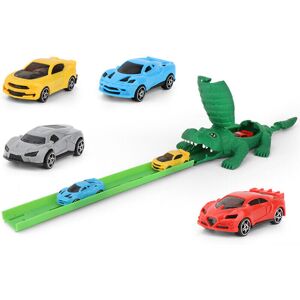 GreenZech Kids DIY Crocodile Rail Car Track Racing Alligator Race Toys Children Gift with GreenZech Kids DIY Crocodile Rail Car Track Racing Alligator Race Toys Children Gift with