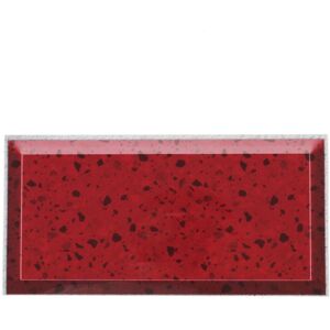 GreenZech (Red) 9Pcs 7.8x3.9'' 3D Wall Tile Sticker Bathroom PVC Decals Art Poster Decorat GreenZech (Red) 9Pcs 7.8x3.9'' 3D Wall Tile Sticker Bathroom PVC Decals Art Poster Decorat