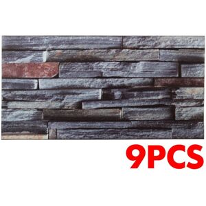 GreenZech (9Pcs) PVC Sticker Kitchen Tile Stickers Bathroom Self-adhesive Wall Decor Dark GreenZech (9Pcs) PVC Sticker Kitchen Tile Stickers Bathroom Self-adhesive Wall Decor Dark