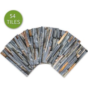 GreenZech (Black) 9Pcs 7.8x3.9'' 3D Waavll Tile Sticker Bathroom PVC Decals Art Poster Dec GreenZech (Black) 9Pcs 7.8x3.9'' 3D Waavll Tile Sticker Bathroom PVC Decals Art Poster Dec