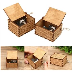 GreenZech (#1) Hand Crank Collectible Music Box Engraved Wooden Theme Toys Birthday Craft GreenZech (#1) Hand Crank Collectible Music Box Engraved Wooden Theme Toys Birthday Craft