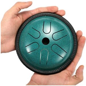 GreenZech (Navy) 5.5'' Steel Tongue Drum 6 Notes Handpan Tankdrum Yoga Instrument With Bag GreenZech (Navy) 5.5'' Steel Tongue Drum 6 Notes Handpan Tankdrum Yoga Instrument With Bag