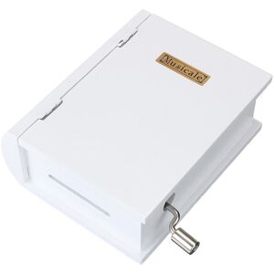 GreenZech 15 Tone DIY Hand Cranked Books Type Music Box With Hole Puncher And Paper Tapes GreenZech 15 Tone DIY Hand Cranked Books Type Music Box With Hole Puncher And Paper Tapes