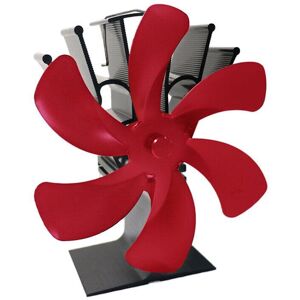 GreenZech (Red) 6 Blades Fireplace Fan Stove Fan Heated Fan Heat Powered Eco Fan GreenZech (Red) 6 Blades Fireplace Fan Stove Fan Heated Fan Heat Powered Eco Fan