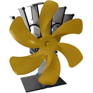 GreenZech (Gold) 6 Blades Fireplace Fan Stove Fan Heated Fan Heat Powered Eco Fan GreenZech (Gold) 6 Blades Fireplace Fan Stove Fan Heated Fan Heat Powered Eco Fan