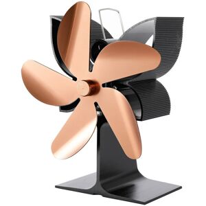 GreenZech (Bronze) 5 Blades Fireplace Fan Stove Fan Heated Fan Heat Powered Eco Fan Low No GreenZech (Bronze) 5 Blades Fireplace Fan Stove Fan Heated Fan Heat Powered Eco Fan Low No