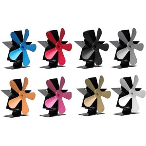 GreenZech (Grey) 4 Blades Heat Powered Wood Stove Fan Eco Friendly Wood Log Burner Firepla GreenZech (Grey) 4 Blades Heat Powered Wood Stove Fan Eco Friendly Wood Log Burner Firepla