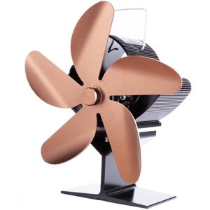 GreenZech (Bronze) 1350RPM Silent 25dB 5 Leaves Stove Fan Heat Powered Energy Saving Firep GreenZech (Bronze) 1350RPM Silent 25dB 5 Leaves Stove Fan Heat Powered Energy Saving Firep