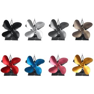 GreenZech (Rose Red) 5 Blades Heat Powered Wood Stove Fan Eco Friendly Wood Log Burner Fir GreenZech (Rose Red) 5 Blades Heat Powered Wood Stove Fan Eco Friendly Wood Log Burner Fir