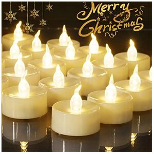 Beichi Set of 24 Flameless LED Tea Lights Bulk, Electric Tealight Candles, Small Beichi Set of 24 Flameless LED Tea Lights Bulk, Electric Tealight Candles, Small