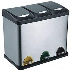 EVRE Recycling Bin 24 Litre Capacity / 3 Compartments EVRE Recycling Bin 24 Litre Capacity / 3 Compartments