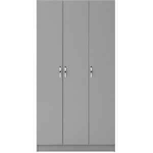Timber Art Design UK 3 Door Double Wardrobe - Grey Timber Art Design UK 3 Door Double Wardrobe - Grey