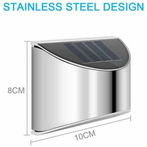 Unbranded 8X Super Bright Solar Powered LED Door Fence Wall Lights Outdoor Garden Lamp Unbranded 8X Super Bright Solar Powered LED Door Fence Wall Lights Outdoor Garden Lamp
