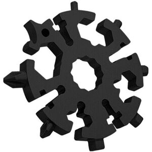 GreenZech (Black) 20 In 1 EDC Screwdriver Portable Snowflake Shape Keychain Wrench Pocket GreenZech (Black) 20 In 1 EDC Screwdriver Portable Snowflake Shape Keychain Wrench Pocket