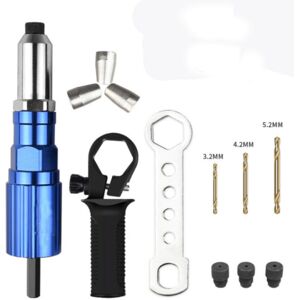 GreenZech (C: Rivet Nut Attachment +3.2/4.2/5.2mm drill bits) Upgrade Electric Rivet Nut A GreenZech (C: Rivet Nut Attachment +3.2/4.2/5.2mm drill bits) Upgrade Electric Rivet Nut A