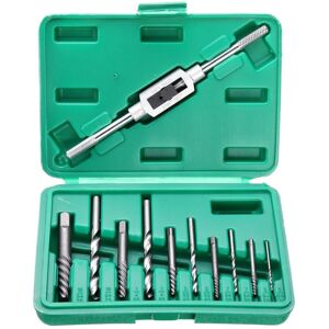 GreenZech 11Pcs M3-M12 Screw Extractor Drill Bit Damaged Broken Screw Bolt Tap Die Wrench GreenZech 11Pcs M3-M12 Screw Extractor Drill Bit Damaged Broken Screw Bolt Tap Die Wrench
