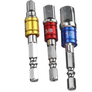 GreenZech (B) 7Pcs Extension Bar Impact Socket Square Hex Shank Socket Adapter Drill Bit GreenZech (B) 7Pcs Extension Bar Impact Socket Square Hex Shank Socket Adapter Drill Bit