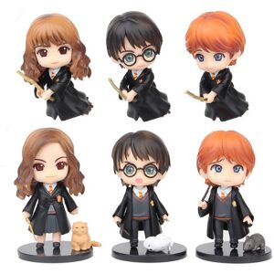 Unbranded (Black) 6pcs/set Harry Potter Cake Toppers Model Anime Figure Toys Collectible M Unbranded (Black) 6pcs/set Harry Potter Cake Toppers Model Anime Figure Toys Collectible M