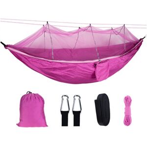 GreenZech (Pink) 260x140cm Double Outdoor Travel Camping Hammock Bed W/ Mosquito Net Kit GreenZech (Pink) 260x140cm Double Outdoor Travel Camping Hammock Bed W/ Mosquito Net Kit