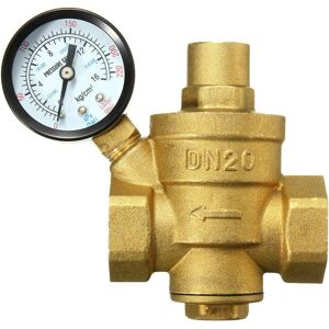 GreenZech () Adjustable Water Heater Pressure Reducing Valve with Gauge Meter Safety Relie GreenZech () Adjustable Water Heater Pressure Reducing Valve with Gauge Meter Safety Relie