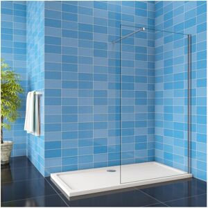 AICA Bathrooms (900x1900mm) Walk in Wet Room Shower Screen Panel Glass Cubicle AICA Bathrooms (900x1900mm) Walk in Wet Room Shower Screen Panel Glass Cubicle