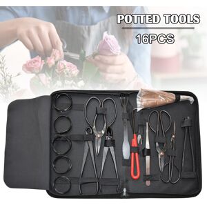 Unbranded 16pcs Garden Bonsai Tools Set Carbon Steel Kit Cutter Scissors With Nylon Case Unbranded 16pcs Garden Bonsai Tools Set Carbon Steel Kit Cutter Scissors With Nylon Case