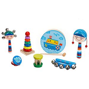 GreenZech () 7/13 Pcs Colorful Musical Percussion Safe Non-toxic Instruments Kit Early Edu GreenZech () 7/13 Pcs Colorful Musical Percussion Safe Non-toxic Instruments Kit Early Edu