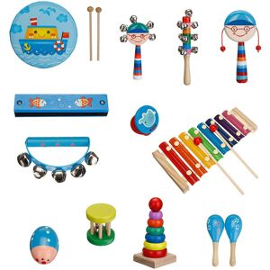 GreenZech () 7/13 Pcs Colorful Musical Percussion Safe Non-toxic Instruments Kit Early Edu GreenZech () 7/13 Pcs Colorful Musical Percussion Safe Non-toxic Instruments Kit Early Edu