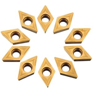 GreenZech 10pcs DCMT070204 Carbide Insert DCMT 0702 Cutter For for SDNCN Turning Tool Hold GreenZech 10pcs DCMT070204 Carbide Insert DCMT 0702 Cutter For for SDNCN Turning Tool Hold