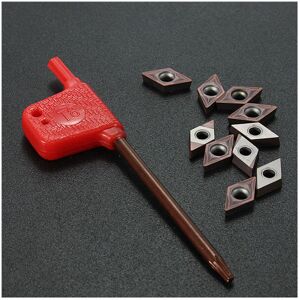 GreenZech 10pcs Carbide Inserts for SDJCR1010H07 Turning Tool Holder Dark GreenZech 10pcs Carbide Inserts for SDJCR1010H07 Turning Tool Holder Dark