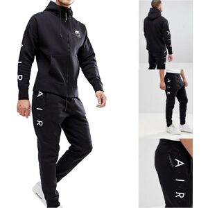 (XL) Nike Air Mens Tracksuit Full Set Black Hoodie Pant (XL) Nike Air Mens Tracksuit Full Set Black Hoodie Pant