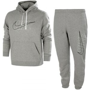 (Large) Nike Air Mens Tracksuit Hoodie Joggers Set Grey (Large) Nike Air Mens Tracksuit Hoodie Joggers Set Grey