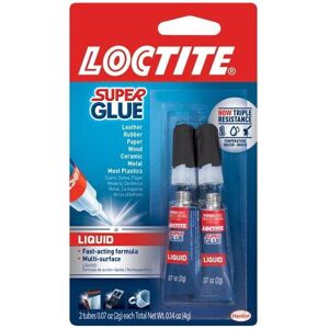 Loctite Super Glue Liquid Tube, 2 pack, 0.07 oz Loctite Super Glue Liquid Tube, 2 pack, 0.07 oz