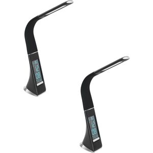 Loops 2 PACK Table Lamp Colour Black Touch On/Off Dimming Clock LED 3.2W Included Loops 2 PACK Table Lamp Colour Black Touch On/Off Dimming Clock LED 3.2W Included