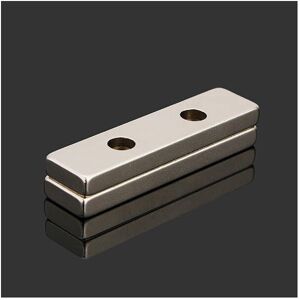 GreenZech 2pcs N35 40x10x4mm Strong Block Magnets Countersunk Rare Earth Neodymium Magnets GreenZech 2pcs N35 40x10x4mm Strong Block Magnets Countersunk Rare Earth Neodymium Magnets