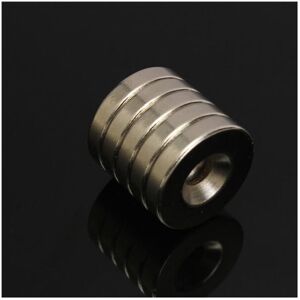 GreenZech 5pcs 20mmx4mm Strong Round Countersunk Ring Magnets 5mm Hole Rare Earth Neodymiu GreenZech 5pcs 20mmx4mm Strong Round Countersunk Ring Magnets 5mm Hole Rare Earth Neodymiu