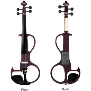 GreenZech (Purple) Full Size 4/4 Violin Electric Violin Fiddle Maple Body Fingerboard Pegs GreenZech (Purple) Full Size 4/4 Violin Electric Violin Fiddle Maple Body Fingerboard Pegs