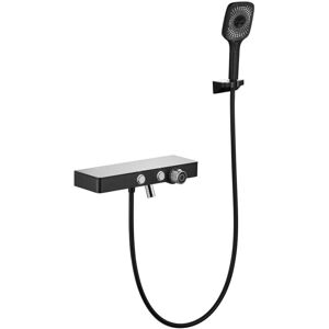 GreenZech (Black) Handheld Shower Head Set Bathroom Rain Tub System 3-Setting Sprayer with GreenZech (Black) Handheld Shower Head Set Bathroom Rain Tub System 3-Setting Sprayer with