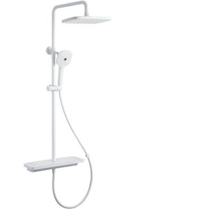 GreenZech (White) Bathroom Shower Head Top Spray Set Rain Tub System 3-Setting Sprayer Han GreenZech (White) Bathroom Shower Head Top Spray Set Rain Tub System 3-Setting Sprayer Han